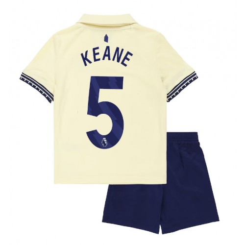 Everton Michael Keane #5 Gostujuci Dres za djecu 2025-26 Kratak Rukav (+ Kratke hlače)